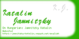 katalin jamnitzky business card